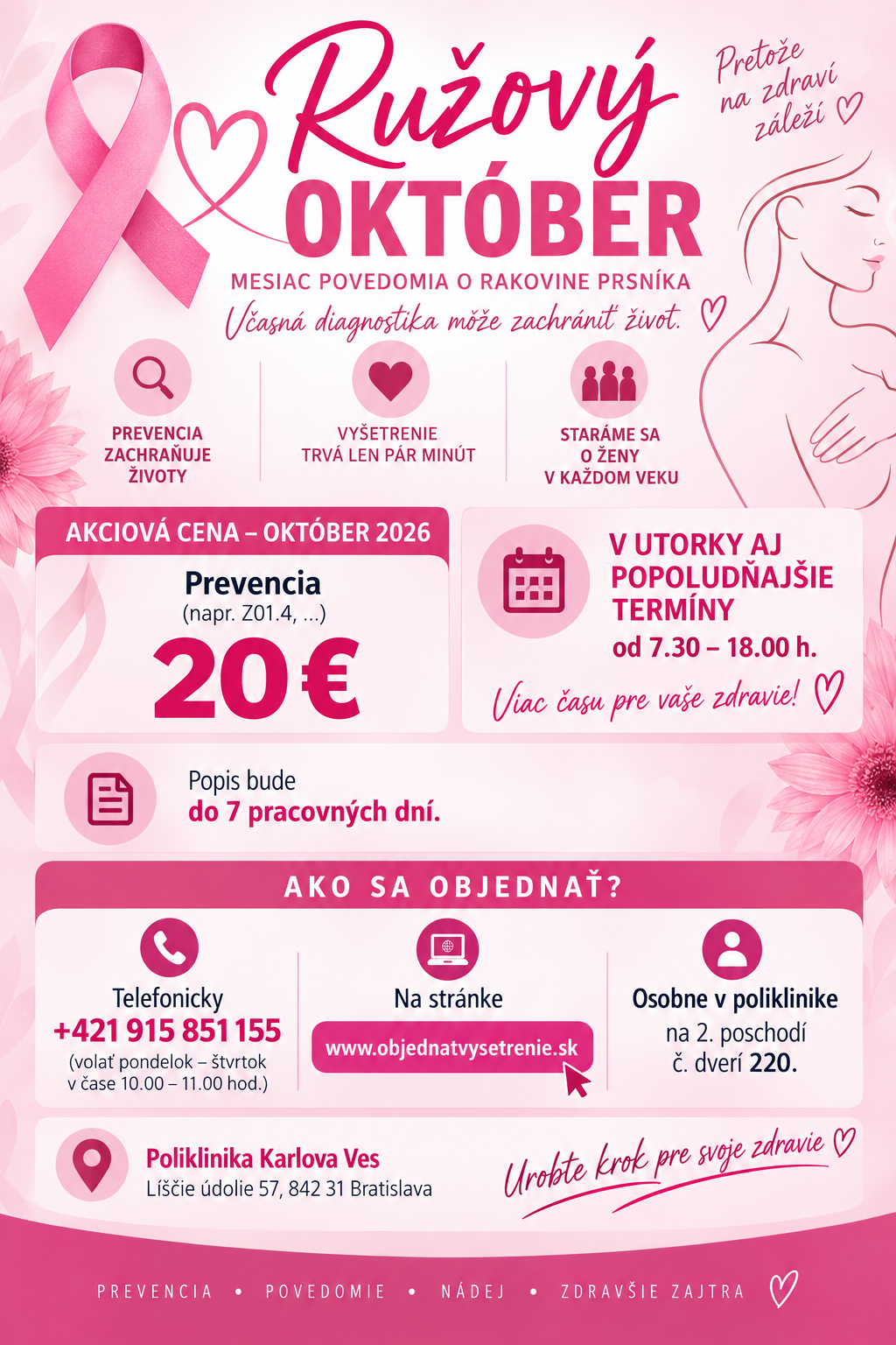 ruzovy-oktober-v-poliklinike-karlova-ves:-prevencia-za-zvyhodnenu-cenu-a-dlhsie-utorkove-terminy